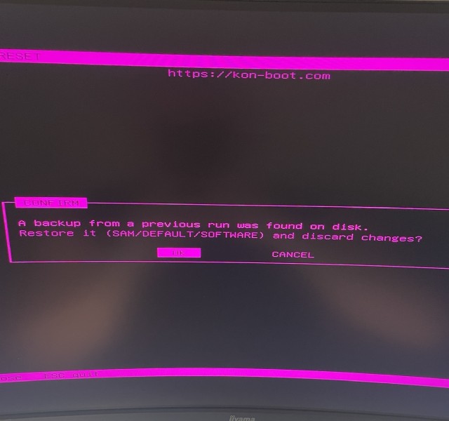 Backup should be automatically detected
