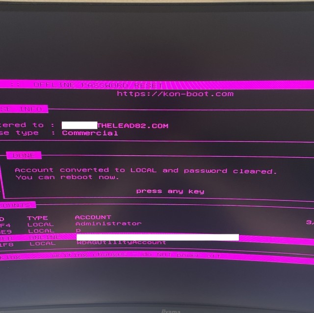 After it is done, reboot your machine and boot Windows normally