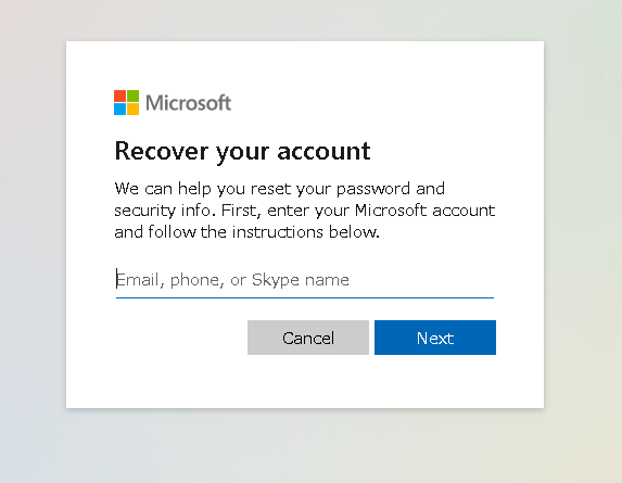 forgot password in windows 10 local account