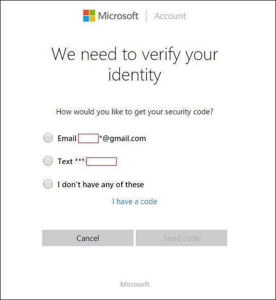 Microsoft Tool setzt Microsoft Account-Bestätigungscode zurück