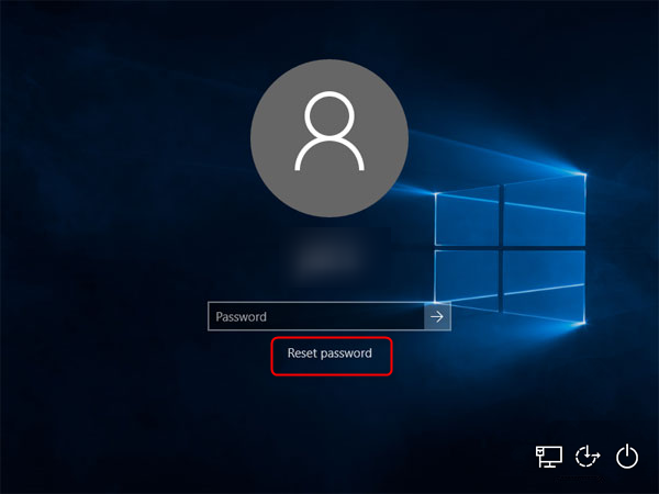 windows 10 password reset disk
