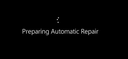 windows preparing automatic repair loading